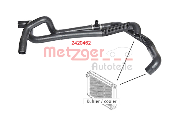 METZGER 2420462 hűtőcső VW